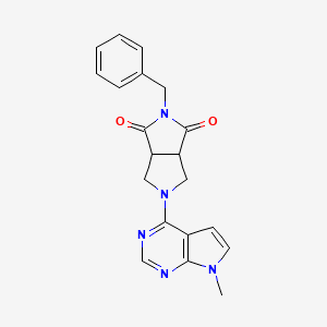 2-benzyl-5-{7-methyl-7H-pyrrolo[2,3-d]pyrimidin-4-yl}-octahydropyrrolo[3,4-c]pyrrole-1,3-dione