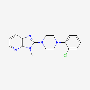 molecular formula C17H18ClN5 B15118087 1-(2-chlorophenyl)-4-{3-methyl-3H-imidazo[4,5-b]pyridin-2-yl}piperazine 