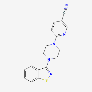 6-[4-(1,2-Benzothiazol-3-yl)piperazin-1-yl]pyridine-3-carbonitrile