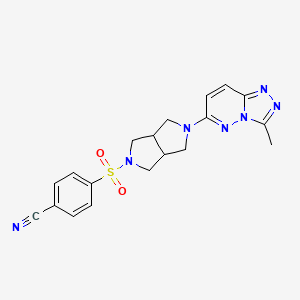 4-[(5-{3-Methyl-[1,2,4]triazolo[4,3-b]pyridazin-6-yl}-octahydropyrrolo[3,4-c]pyrrol-2-yl)sulfonyl]benzonitrile