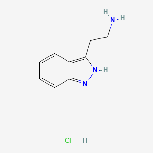 molecular formula C9H12ClN3 B1511814 2-(1H-Indazol-3-yl)ethanamine hydrochloride CAS No. 1258504-46-9