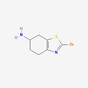 molecular formula C7H9BrN2S B1511815 2-Bromo-4,5,6,7-tetrahydrobenzo[d]thiazol-6-amine CAS No. 1379295-90-5