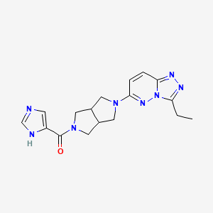 4-(5-{3-ethyl-[1,2,4]triazolo[4,3-b]pyridazin-6-yl}-octahydropyrrolo[3,4-c]pyrrole-2-carbonyl)-1H-imidazole