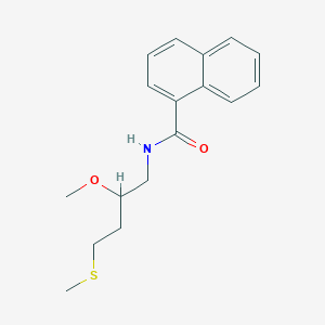 molecular formula C17H21NO2S B15118180 N-[2-methoxy-4-(methylsulfanyl)butyl]naphthalene-1-carboxamide 