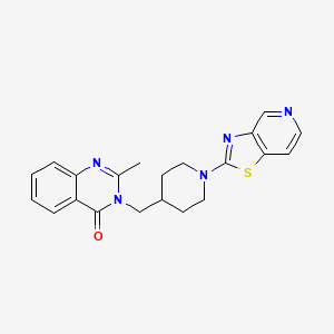 2-Methyl-3-[(1-{[1,3]thiazolo[4,5-c]pyridin-2-yl}piperidin-4-yl)methyl]-3,4-dihydroquinazolin-4-one