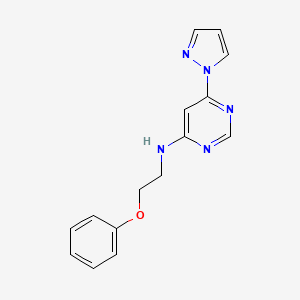 N-(2-phenoxyethyl)-6-(1H-pyrazol-1-yl)pyrimidin-4-amine