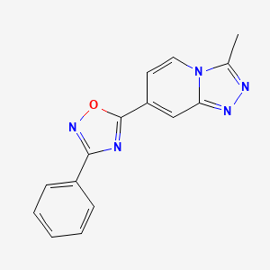 5-{3-Methyl-[1,2,4]triazolo[4,3-a]pyridin-7-yl}-3-phenyl-1,2,4-oxadiazole