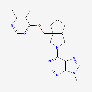 6-(3a-{[(5,6-dimethylpyrimidin-4-yl)oxy]methyl}-octahydrocyclopenta[c]pyrrol-2-yl)-9-methyl-9H-purine