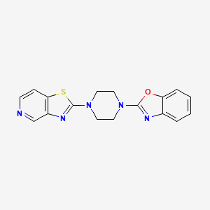 2-(4-{[1,3]Thiazolo[4,5-c]pyridin-2-yl}piperazin-1-yl)-1,3-benzoxazole