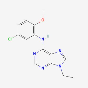 N-(5-chloro-2-methoxyphenyl)-9-ethyl-9H-purin-6-amine