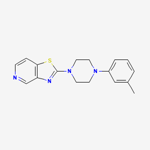 1-(3-Methylphenyl)-4-{[1,3]thiazolo[4,5-c]pyridin-2-yl}piperazine