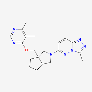 4,5-Dimethyl-6-[(2-{3-methyl-[1,2,4]triazolo[4,3-b]pyridazin-6-yl}-octahydrocyclopenta[c]pyrrol-3a-yl)methoxy]pyrimidine