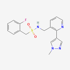 1-(2-fluorophenyl)-N-{[2-(1-methyl-1H-pyrazol-4-yl)pyridin-3-yl]methyl}methanesulfonamide