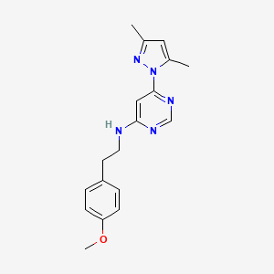 6-(3,5-dimethyl-1H-pyrazol-1-yl)-N-[2-(4-methoxyphenyl)ethyl]pyrimidin-4-amine