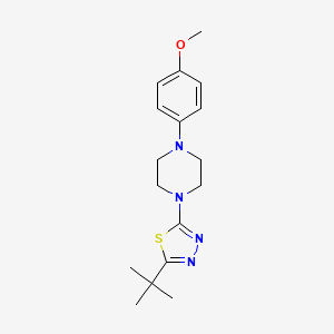 1-(5-Tert-butyl-1,3,4-thiadiazol-2-yl)-4-(4-methoxyphenyl)piperazine