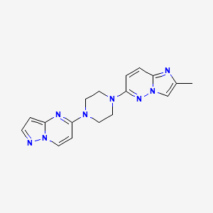 1-{2-Methylimidazo[1,2-b]pyridazin-6-yl}-4-{pyrazolo[1,5-a]pyrimidin-5-yl}piperazine