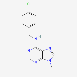 N-[(4-chlorophenyl)methyl]-9-methyl-9H-purin-6-amine