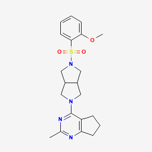 2-(2-methoxybenzenesulfonyl)-5-{2-methyl-5H,6H,7H-cyclopenta[d]pyrimidin-4-yl}-octahydropyrrolo[3,4-c]pyrrole