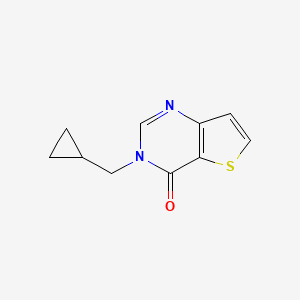 molecular formula C10H10N2OS B15118399 3-(cyclopropylmethyl)-3H,4H-thieno[3,2-d]pyrimidin-4-one 