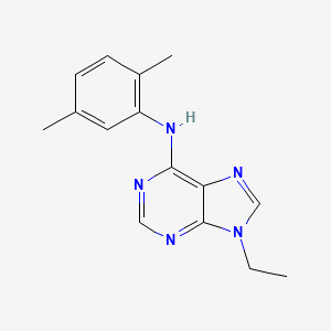 N-(2,5-dimethylphenyl)-9-ethyl-9H-purin-6-amine