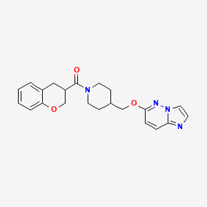 1-(3,4-dihydro-2H-1-benzopyran-3-carbonyl)-4-({imidazo[1,2-b]pyridazin-6-yloxy}methyl)piperidine