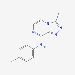 N-(4-fluorophenyl)-3-methyl-[1,2,4]triazolo[4,3-a]pyrazin-8-amine