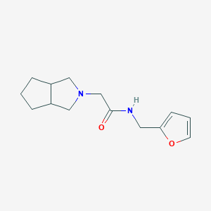 N-[(furan-2-yl)methyl]-2-{octahydrocyclopenta[c]pyrrol-2-yl}acetamide