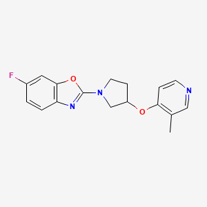 6-Fluoro-2-{3-[(3-methylpyridin-4-yl)oxy]pyrrolidin-1-yl}-1,3-benzoxazole