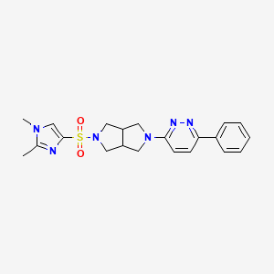 3-{5-[(1,2-dimethyl-1H-imidazol-4-yl)sulfonyl]-octahydropyrrolo[3,4-c]pyrrol-2-yl}-6-phenylpyridazine