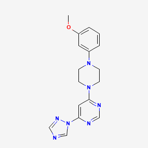 4-[4-(3-methoxyphenyl)piperazin-1-yl]-6-(1H-1,2,4-triazol-1-yl)pyrimidine