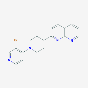 2-[1-(3-Bromopyridin-4-yl)piperidin-4-yl]-1,8-naphthyridine