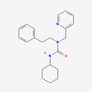 3-Cyclohexyl-1-phenethyl-1-(pyridin-2-ylmethyl)urea