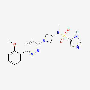 N-{1-[6-(2-methoxyphenyl)pyridazin-3-yl]azetidin-3-yl}-N-methyl-1H-imidazole-4-sulfonamide