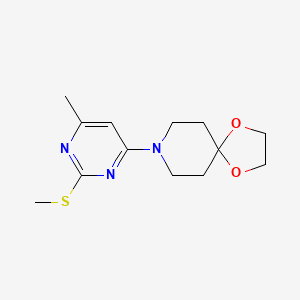 8-[6-Methyl-2-(methylsulfanyl)pyrimidin-4-yl]-1,4-dioxa-8-azaspiro[4.5]decane