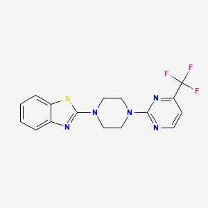 2-{4-[4-(Trifluoromethyl)pyrimidin-2-yl]piperazin-1-yl}-1,3-benzothiazole