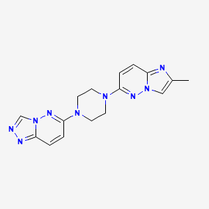 1-{2-Methylimidazo[1,2-b]pyridazin-6-yl}-4-{[1,2,4]triazolo[4,3-b]pyridazin-6-yl}piperazine