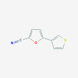 5-(Thiophen-3-yl)furan-2-carbonitrile