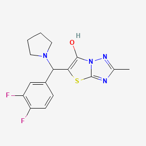 5-((3,4-Difluorophenyl)(pyrrolidin-1-yl)methyl)-2-methylthiazolo[3,2-b][1,2,4]triazol-6-ol