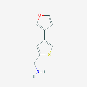 1-[4-(Furan-3-yl)thiophen-2-yl]methanamine