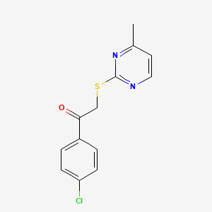 1-(4-Chlorophenyl)-2-[(4-methylpyrimidin-2-yl)sulfanyl]ethanone