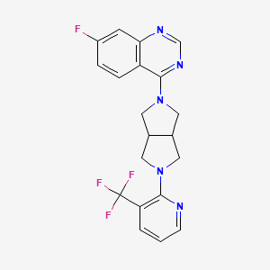 7-Fluoro-4-{5-[3-(trifluoromethyl)pyridin-2-yl]-octahydropyrrolo[3,4-c]pyrrol-2-yl}quinazoline