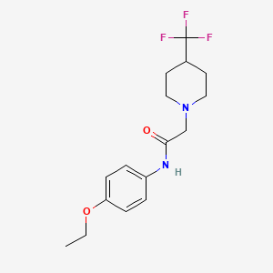 N-(4-ethoxyphenyl)-2-[4-(trifluoromethyl)piperidin-1-yl]acetamide