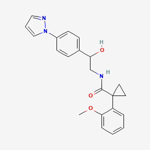 N-{2-hydroxy-2-[4-(1H-pyrazol-1-yl)phenyl]ethyl}-1-(2-methoxyphenyl)cyclopropane-1-carboxamide