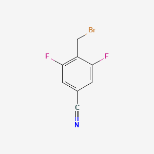molecular formula C8H4BrF2N B1511878 4-(Bromomethyl)-3,5-difluorobenzonitrile CAS No. 1239964-16-9