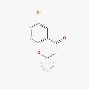 molecular formula C12H11BrO2 B1511879 6-Bromospiro[chroman-2,1'-cyclobutan]-4-one CAS No. 934555-03-0