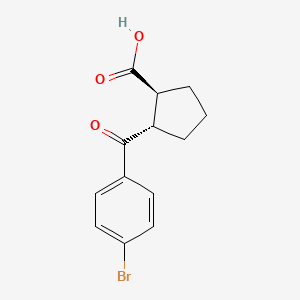 molecular formula C13H13BrO3 B1511886 (1S,2S)-2-(4-bromobenzoyl)cyclopentanecarboxylic acid CAS No. 959123-24-1