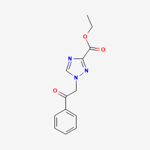 ethyl 1-(2-oxo-2-phenylethyl)-1H-1,2,4-triazole-3-carboxylate