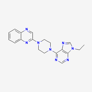 2-[4-(9-ethyl-9H-purin-6-yl)piperazin-1-yl]quinoxaline