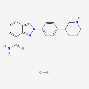 2-(4-(Piperidin-3-yl)phenyl)-2H-indazole-7-carboxamide hydrochloride