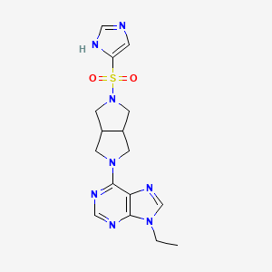 9-ethyl-6-[5-(1H-imidazole-4-sulfonyl)-octahydropyrrolo[3,4-c]pyrrol-2-yl]-9H-purine